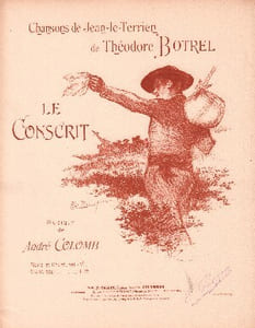 Partition de la chanson : Conscrit (Le) Chansons de Jean-le-Terrien de Théodore Botrel