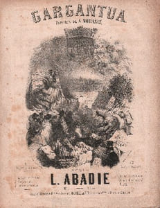 Partition de la chanson : Gargantua Transposé pour Ténor