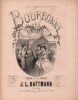 Partition de la chanson : Bourbonne les Bains A Mr. Charles Graff chef d'Orchestre du Casino    Feuillet détaché sur la tranche   .  - Battmann ...
