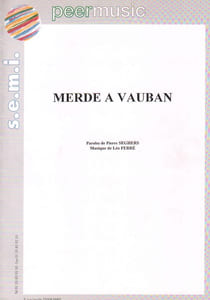 Partition de la chanson : Merde à Vauban