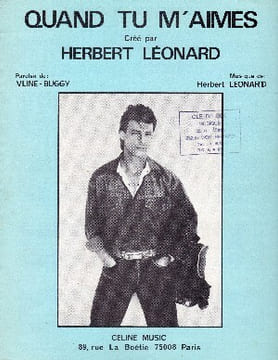 Partition de la chanson : Quand tu m'aimes     Tampon sur la couverture   . Léonard Herbert - Léonard Herbert - Buggy Vline