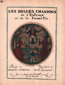 Partition de la chanson : Dans le gai clocheton Les belles chansons de l'enfance et de la famille n° 10      Poésie 