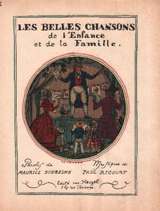 Partition de la chanson : Il était trois enfants petits Les belles chansons de l'enfance et de la famille n° 11      Poésie 