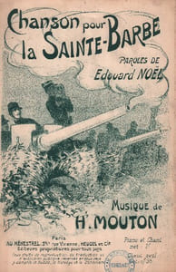 Partition de la chanson : Chanson pour la Sainte-Barbe