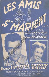 Partition de la chanson : Amis s'marient (Les)        