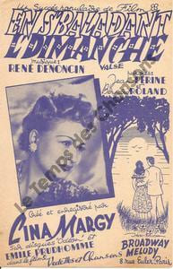 Partition de la chanson : En s'baladant l'dimanche        . Margy Lina - Denoncin René - Perine Jean,Roland Bernard