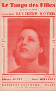 Partition de la chanson : Tango des filles (Le)