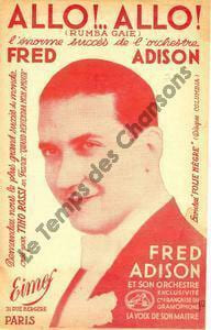 Partition de la chanson : Allo ! Allo !