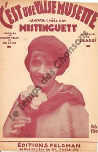 Partition de la chanson : C'est une valse musette