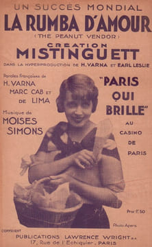 Partition de la chanson : Rumba d'amour (La)( The peanut vendor ) Paris qui brille Casino de Paris. Mistinguett - Simons Moïses - Varna ...