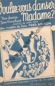 Partition de la chanson : Voulez-vous danser Madame ?
