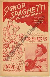 Partition de la chanson : Signor Spaghetti