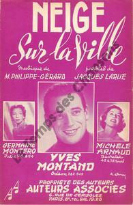 Partition de la chanson : Neige sur la ville