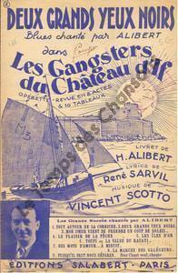 Partition de la chanson : Deux grands yeux noirs Gangsters du château d'If (Les)