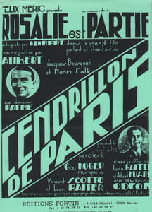 Partition de la chanson : Rosalie est partie Retirage