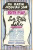 Partition de la chanson : Du matin jusqu'au soir      P'tite Lili (La)  Théâtre de L' A.B.C. Piaf Edith - Piaf Edith - Piaf Edith