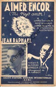 Partition de la chanson : Aimer encor  My viejo amor      