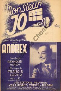 Partition de la chanson : Monsieur Jo