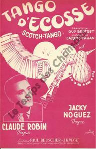 Partition de la chanson : Tango d'Ecosse