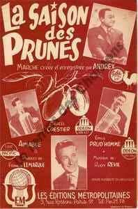 Partition de la chanson : Saison des prunes (La)