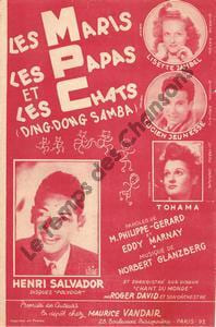 Partition de la chanson : Maris, les papas et les chats (Les) Ding-Dong samba