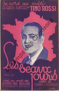 Partition de la chanson : Beaux jours (Les)