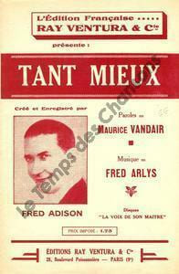Partition de la chanson : Tant mieux