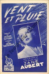 Partition de la chanson : Vent et pluie