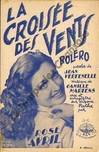 Partition de la chanson : Croisée des vents (La)