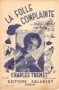 Partition de la chanson : Folle complainte  (La)        . Trenet Charles - Trenet Charles - Trenet Charles