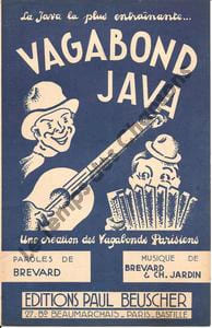 Partition de la chanson : Vagabond java . Les Vagabonds Parisiens - Jardin Ch.,Brevard G. - Brevard