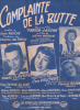 Partition de la chanson : Complainte de la butte      French Cancan  . Claveau André,Patachou,Vaucaire Cora,Adam Francine - Van Parys Georges - Renoir ...