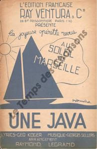 Partition de la chanson : Java (Une) Au soleil de Marseille