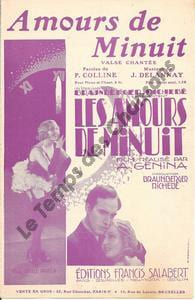Partition de la chanson : Amours de minuit Pierre Batcheff Amours de minuit (Les) . Parola Danièle - Delannay Jean - Colline Paul