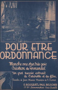 Partition de la chanson : Pour être ordonnance Ignace Chanson duo