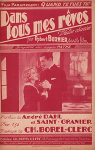 Partition de la chanson : Dans tous mes rêves Quand te tues-tu ?