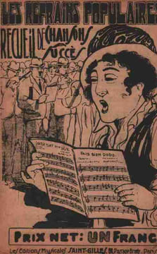 Partition de la chanson : Refrains Populaires (Les) Recueil de chansons à Succès , 14 titres : - Fais bien dodo - Coeur d'enfant - Amour de poupée - ...