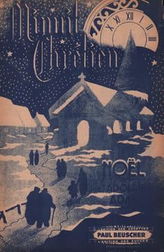 Partition de la chanson : Minuit Chrétien Noël Chanson de Noël . - Adam Adolphe - Cappeau de Roquemaure Placide
