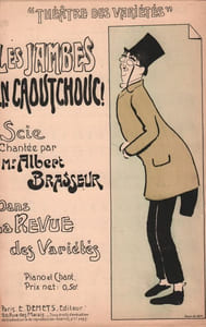 Partition de la chanson : Jambes en caoutchouc (Les) Infime déchirure sur le côté sans manque ( 1 cm ) Théâtre des Variétés