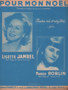 Partition de la chanson : Pour mon Noël