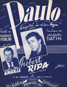 Partition de la chanson : Paulo