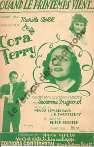 Partition de la chanson : Quand le printemps vient Wenn es Fruhling wird Exemplaire peut être de couleur différente Cora Terry . Dugard ...