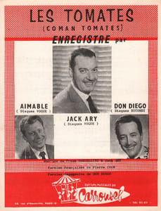 Partition de la chanson : Tomates (Les)  Coman tomates      