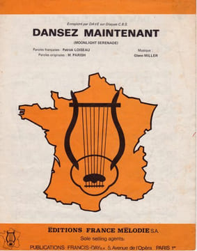 Partition de la chanson : Dansez maintenant Moonlight serenade . Dave - Miller Glenn - Parish Mitchell,Loiseau Patrick