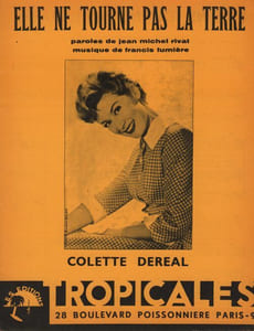 Partition de la chanson : Elle ne tourne pas la terre