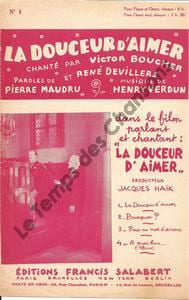 Partition de la chanson : Douceur d'aimer (La)      Douceur d'aimer (La)  