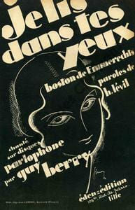 Partition de la chanson : Je lis dans tes yeux l'illustration a été conçue par Léopold Simons ( Auteur, comédien et illustrateur ) . Berry Guy - ...