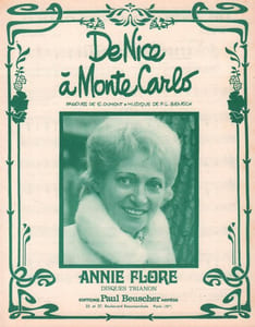 Partition de la chanson : De Nice à Monte Carlo        