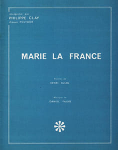 Partition de la chanson : Marie la France