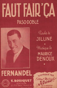Partition de la chanson : Faut fair'ça